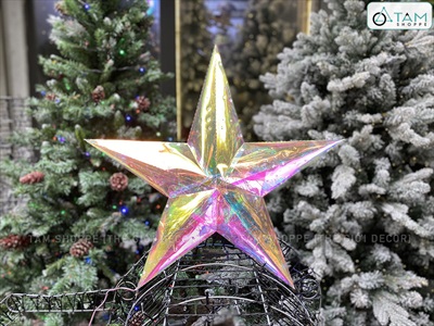 Ngôi sao đèn Led ánh sáng cầu vồng huyền ảo [Nhựa Supo - Phát sáng rực rỡ] ĐK60cm LDEN-NHUA-03